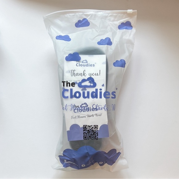 NEW ☁️ THE CLOUDIES™ MULES cloud slippers / sandals in black. Size 5.5 - Picture 4 of 6